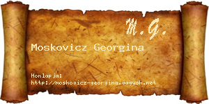 Moskovicz Georgina névjegykártya