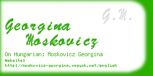 georgina moskovicz business card